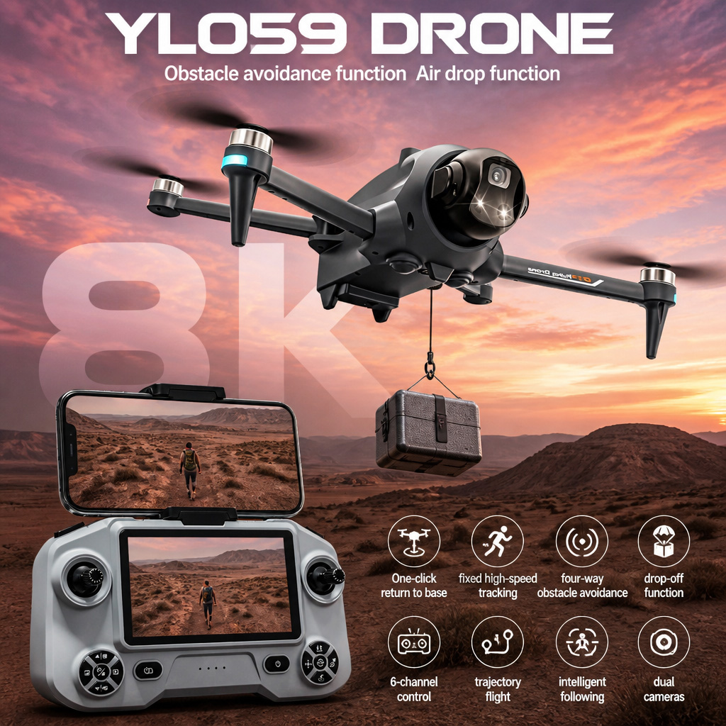 Top Rc Hobby Mini Xcub - NEW YL059 Drone GPS Auto Return