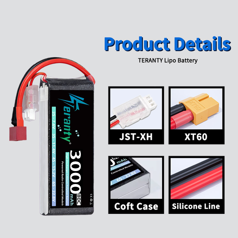 TERANTY 2S 3000mAh Lipo Batter - Rc Hobby Vehicles recension och pris