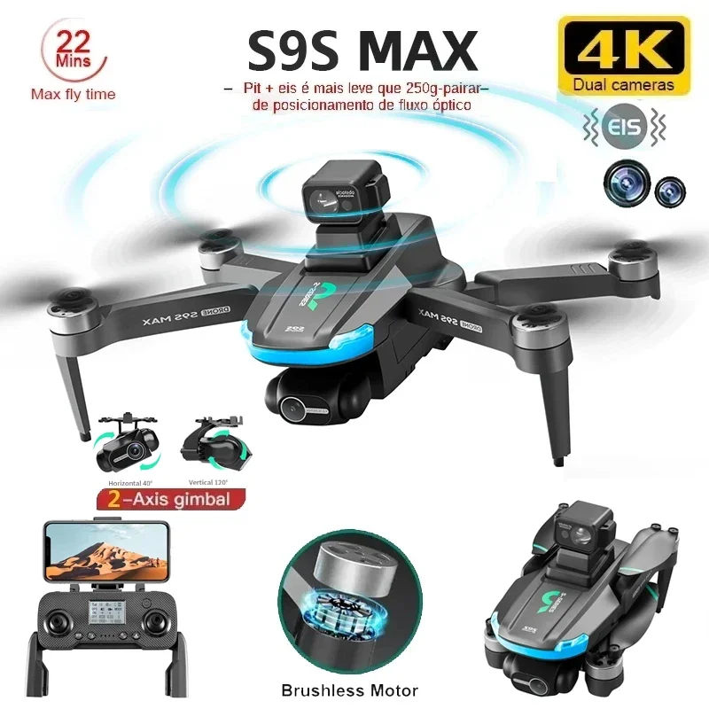 NEW S9S MAX MINI Drone 4K 2-Ax - Top Rc Hobby Mini Xcub recension och pris