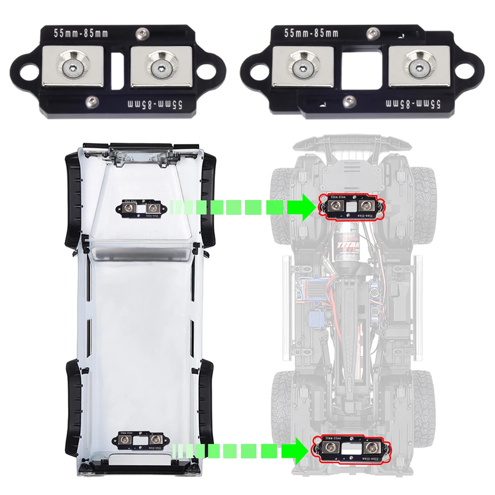 4PCS 55-85mm Adjustable Magnet - Body Shell Rc recension och pris